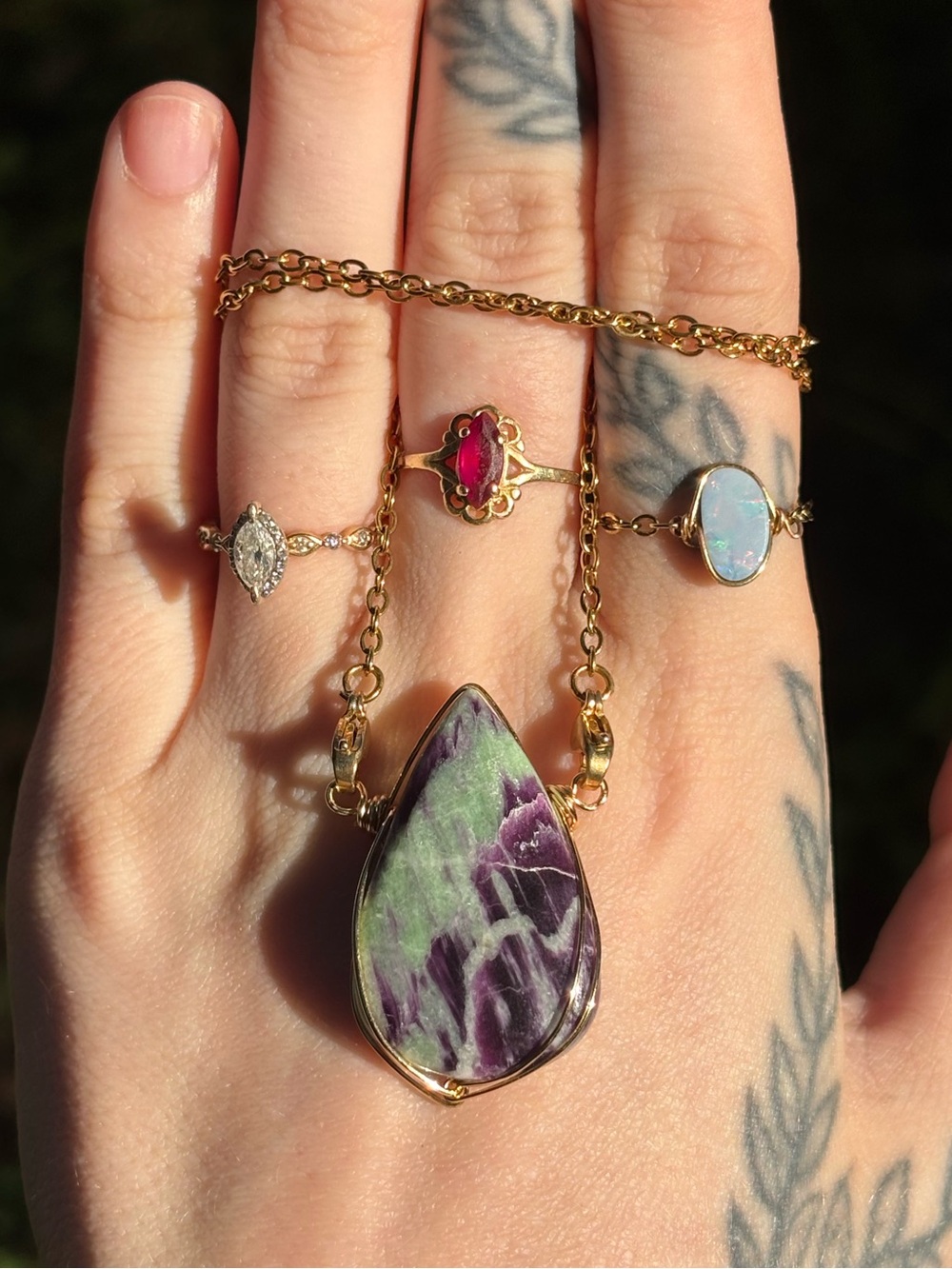Kammerite interchangeable necklace